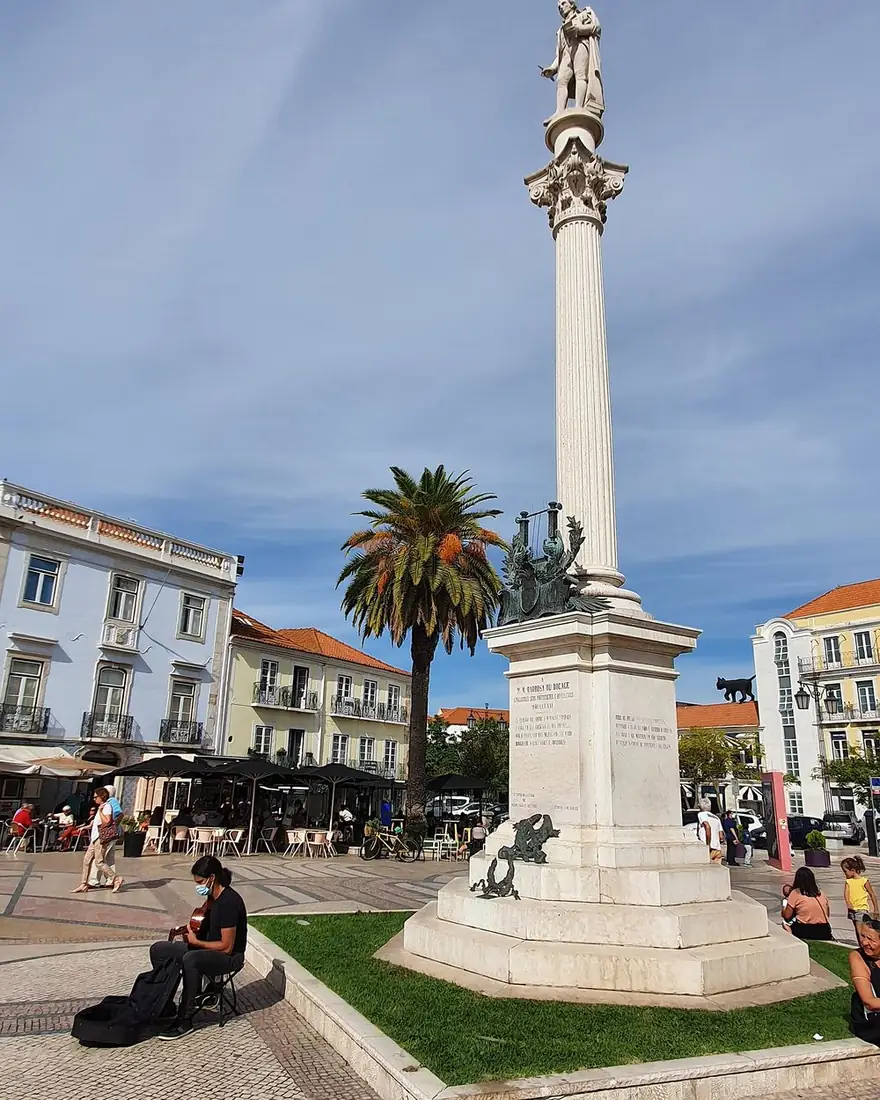 Praça do Bocage, no centro de Setúbal