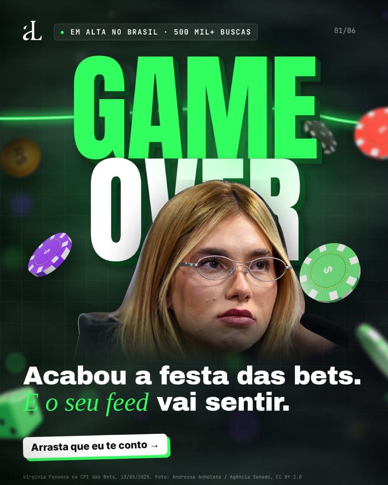 Capa do carrossel Fim das bets da Aliar Marketing