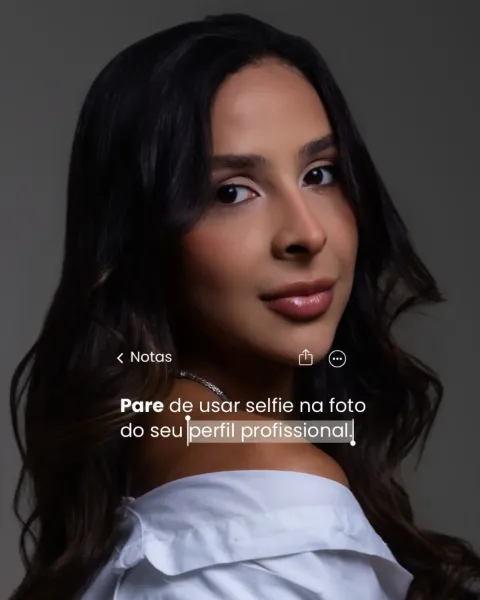 Post do Instagram @gabifrancofotografia: Como você deseja construir a sua marca? O que o mercado vai pensar ao ver uma selfie no seu perfil...